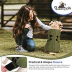 Queenmore Medium Dog Sweaters, Soft Fleece Vest Pullover Dog Jacket with Leash Hole, Warm Winter Dogs Clothes Cold Weather Doggy Dachshund Sweater for Medium Dogs Cats Boy or Girl (Army Green, M)