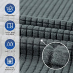 Stretch Chair Sofa Slipcover, Single Couch Cover,Grey | 1-Piece Washable Sofa Cover,Pet Friendly (31"-55") Furniture Protector Soft Jacquard Elastic Bottom for Dogs & Kids