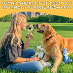 Squeaky Stuffed 3PCS Dog Toys, Chew for Large Medium Small Breeds | Plush with Crinkle Toys to Keep Puppy Busy, Teething, Fetching, Tossing, Tugging Interactive Toys for Indoor Outdoor play