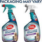 Simple Solution Pet Stain & Odor Remover, Enzyme Stain Cleaner, 32oz | Dog Stain & Odor Remover, Pet Urine Enzyme Cleaner, Dog Urine Carpet Cleaner, Pet Odor Eliminator, Floral Fresh Scent