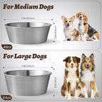 Heavy-Duty Stainless Steel Dog Bowl - Food Grade 304, Rustproof & BPA Free - Easy to Clean, Dishwasher Safe -Medium (48oz, 6 Cups) for Dogs 40-80lbs