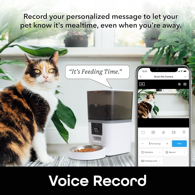 Geeni PetConnect 6L Smart Pet Feeder with Camera