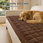 Smiry Couch Cover for Dogs, Non Slip Fuzzy Pet Sofa Covers Washable | Sofa Slipcovers for 2-3 Cushion Couch, Soft Thick Furniture Protector for Cats Dogs, Against Fur, Dirt, Scratch (27.6"x59")