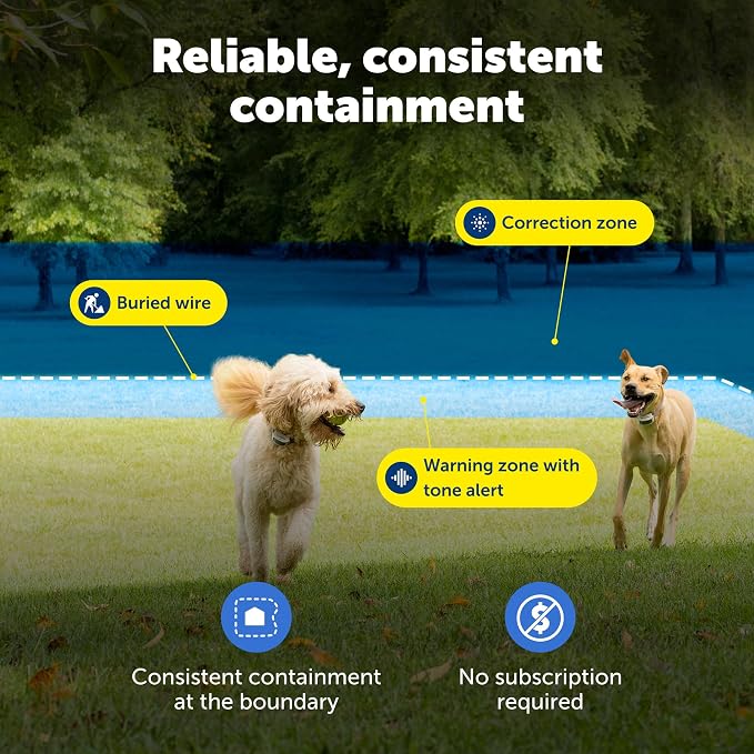 PetSafe Classic In-Ground Fence Collar | Collar Only, Replacement, Extra, Add-A-Dog, Tone, Vibration & Static, Waterproof, Rechargeable, Dogs & Cats 5 lb+