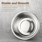 6 Pcs 8 Cup Metal Dog Bowls Stainless Steel Food Dish 64 Oz | Thickened,for Medium Large Dogs Cats,Dishwasher Safe ,Travel Kennel Feeding, Heavy Duty Stainless Steel Construction