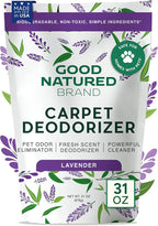 Good Natured Brand | Carpet Deodorizer & Freshener Powder | 31 oz Pet Odor Eliminator for Strong Odor & Pet Urine | Fresh Natural Lavender Scent | Safe for Homes with Pets