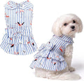Parisian Pet Flamingo Dog Dress - Summer Clothes for Small Dogs Girl - Stylish Pet Dress - Comfortable Sleeveless Dog Outfits - Lightweight and Breathable Puppy Clothes - Dresses for Dogs