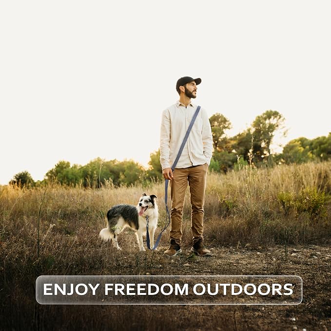 Hands Free Dog Leash,Galaxy Reflective,Crossbody Dog Leash,Black | Galaxy Reflective • Emergency Control Handle • Heavy-Duty Hardware • Multi-Way Wear
