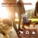 TIOVERY Dog Food Storage Container, 5-7 Lbs Airtight Pet Food Container, Cat food Container Dispenser with Portable Handle, Pouring Spout and Measuring Cup for Dogs Cats 2Pack White/6Qt