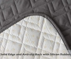 Ameritex Couch Sofa Slipcover 100% Waterproof Nonslip Quilted Furniture Protector Slipcover for Dogs, Children, Pets Sofa Slipcover Machine Washable (Dark Grey, 68")