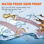 Viper Biothane K9 Working Dog Leash Waterproof Lead for Tracking Training Schutzhund Odor-Proof Long Line with Solid Brass Snap for Puppy Medium and Large Dogs 6ft, Pastel Purple