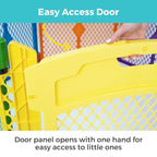Toddleroo Superyard 2-Panel Extension: Add 65" to Baby Playpens; ColorPlay | Portable, Durable, For Babies and Toddlers, Freestanding, Expandable Modular Sizing, Indoor or Outdoor Use, Made in USA