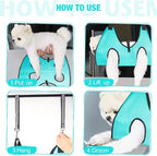 ATESON Dog Grooming Hammock - Upgrade Pet Grooming Harness for Nail Trimming (M 40lb), Dog Sling for Nail Clipping, Dog Hanging Holder Hanger for Cutting Nail with Nail Clippers