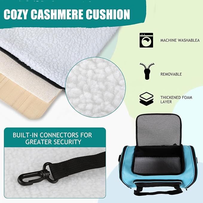 Top tasta Dog Cat Carrier Pet Carriers for Small Medium Large Cats Dogs Carrier Soft Sided Small Puppy Dog Carrier Portable Foldable Airline Approved Dog Cat Travel Carrier Blue Medium