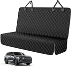 PETICON Dog Car Seat Cover for SUV, Waterproof Back Seat Cover for Toyota Tacoma/Jeep Grand Cherokee/Ford Explorer/Ranger/Chevrolet Colorado, Scratch-Proof Nonslip Durable Rear Seat Cover for Dogs