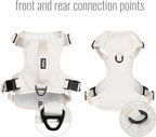 TUG No-Pull Dog Harness, 2 Leash Clips + Padded Handle (XL, Cream) | Water-Resistant Padded Interior | Front No-Pull & Rear Clips | Padded Back Handle | Adjustable Straps | Lightweight