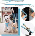 Puppytie Dog Harness with Multifunction Dog Leash,Soft Adjustable No Choke Escape Proof Pet Harness Vest,Ocean Blue,XXS