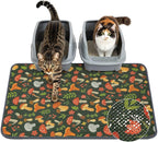 Unicorn Catcher 33"x22" Cat Litter Mat Machine Washable Litter Trapping Pad | Kitty Paw Friendly Padding With Breathable 3D Air Mesh Technology And A Non-Slip Base To Keep Home Floors Debris-Free