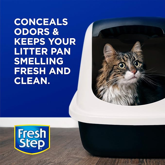 Fresh Step Cat Litter Crystals Deodorizer, Summer Breeze Scent, 70 Oz | Non-toxic crystals, summer breeze scent, odor neutralizing, any litter box