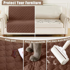 Smiry Waterproof Dog Bed Cover Blanket, Reversible Pet Blanket | Soft Reversible, Washable Leakproof Cats Dogs Couch Cover for Sofa, Couch, Furniture (30x70 Inch)