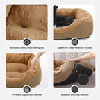INVENHO Small Dog Bed Washable Orthopedic Calming Warming Durable Pet Bed with Anti-Slip Bottom