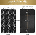 F-color SUV Cargo Liner for Dogs - Heavy Duty Cargo Cover for Mid-Size SUVs | Water Resistant, Bumper Flap, Non-Slip Mat, Car Trunk Dog Car Seat Cover Prevents Scratches Pet Hair Mud Dirt for Sedans Vans