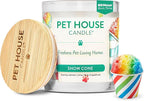 Pet House Candles, Plant-Based, Clean Burning, Long Lasting Pet Odor Candle for Home - Snow Cone