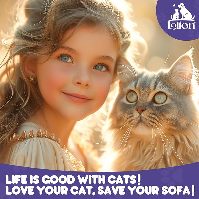 Loiion Cat Scratch Proof Furniture Protector Waterproof Sofa Cover 150"x71" | Pet-Friendly Couch Protector, Anti-Scratch & Anti-Slip Sofa Cover For Cats Dogs Kids, Machine Washable