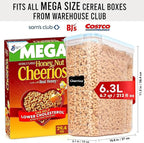 Shazo 2 Pack (6.3L / 213OZ) EXTRA Large Airtight Food Storage Cereal Containers for Bulk Food Storage BPA-Free Plastic Container, Pantry Organization and Canister for Rice, Pasta, Sugar & Flour