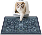 Unicorn Catcher 24"x15" Cat Litter Mat Non-Slip Washable Litter Box Mat | High-Density PVC Litter Catcher Mat Efficiently Traps Scattered Litter From Paws To Keep Floors Clean