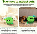 Muhhiba Interactive Cat Toys, Irregularly Rotating Feather Cat Toy Ball, Automatic Kitten Toy, Perfect for Bored Indoor Adult Cats