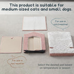 Cat Beds for Indoor Cats,Cat Houses,Cat Cave with Orthopedic Cushion,Foldable Cat Condos,Hideaway,Shelter,Pink Cat Tent for Small Dogs and Rabbit,Squirrel