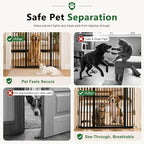 Floisdace 63" Extra Tall Pet Gate for Cat/Dog, Adjustable 29.9-45.3" Wide Auto Close Tall Cat Gate, No Drilling Pressure Mount Kit, Dog Gate for Doorways, Hallways, Kitchen, Black