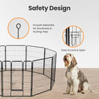 Simple Deluxe Dog Playpen Outdoor Indoor, 40 Inch 16 Panels Dog Fence for Small/Medium/Large Dogs Puppy, Perfect Dog Pen for Camping, Yard, RV, Garden Fence, Black