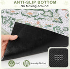 Unicorn Catcher 33"x22" Cat Litter Mat Non-Slip Washable Litter Box Mat | High-Density PVC Litter Catcher Mat Efficiently Traps Scattered Litter From Paws To Keep Floors Clean