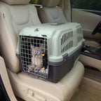 Midwest Homes for Pets Skudo 24” Plastic Cat Carrier with Integrated Litter pan