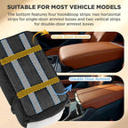BONTHEE Center Console Dog Car Seat for Small Dogs- Anti-Collapse Design with Soft Plush & Sturdy Support Board, Adjustable Safety Leash for Small Dogs & Cats up to 15 lbs