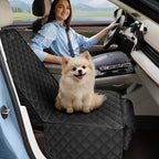 2 Pack Dog Car Seat Cover for Front Seat, Pet Car Seat Protector | Waterproof Scratchproof Non-Slip Captain Chair Cover, Full Protection with Side Flaps, Large Pocket, Fits Cars/Trucks/SUVs
