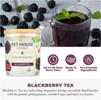 Pet Candle 9 OZ Plant-Based Spring Candle with a 60 Hour Burn Time - BlackBerry Tea