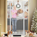 SHYUJAJIE 71 Inch Extra Tall Pet Gate for Cats | 29.92"-48" Adjustable Wide Dog Gates,Pressure Mounted Walk Through Tall Pets Gate for Doorways,Hallway,Stairs,Black