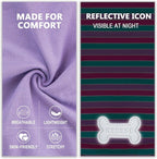 KYEESE 2Pack Dog Shirt, Soft Striped Dogs T Shirts, Lightweight Pet Tank Top, Sleeveless Dog Shirt for Small Dogs, Stretchy Comfortable Pet Vest, Purple+Blue Striped, XL