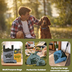 HEAVY Dootie Bags with EZ Tie Handles. Clean and Convenient for Pet Dog Poop, Cat Litter. Multi-Use. Great for Swivel Bin and Gogo Stik Scoopers. Made with Cornstarch. Strong, Leakproof and Very Large