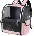 Lekereise Cat Backpack Carriers, Dog Carrier Backpacks with Breathable Mesh for Small Medium Cats Dogs Puppy Up to 18 Lbs, Pet Foldable Carrying Backpack Ventilated for Travel Hiking Collapsible
