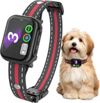 RPZ Automatic Dog Bark Collar for Small Medium Large Dogs 8-150 Lbs, Red | Rechargeable anti barking collar with bark count tracking, 4 training modes, 3 sensitivity levels and IP67 waterproof