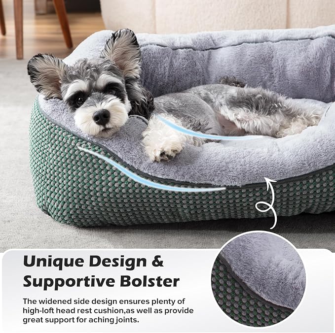 INVENHO Large Dog Beds Large Sized, Washable Orthopedic Warming Soft Sleeping Durable with Anti-Slip Bottom