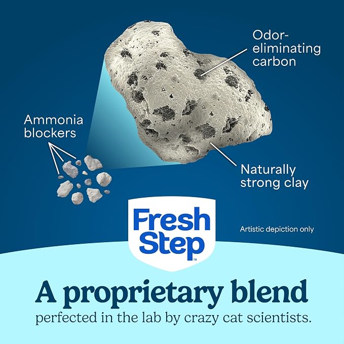 Fresh Step Advanced Ever Fresh Multi Cat Clumping Litter with Febreze Freshness, Ammonia Block Technology, Ultra Absorbent, 16 lb. Box, Pack of 2 | Ultra Absorbent to Last Longer, Scented with Febreze Freshness, Lowest Dust Formula, Compatible with Mos...