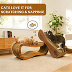 Cat Scratcher, 2 in 1 Cardboard Cat Scratchers for Indoor Cats Scratch Pad | Pet Cat Supplies for Scraching & Napping & Hiding, as Scratching Post Couch Lounger Bed Furniture Protector, XLarge 34.2 Inch