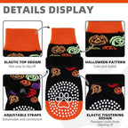 KOOLTAIL Anti Slip Halloween Dog Socks to Prevent Licking Paws, Dog Costume Boots&Paw Protector with Grippers for Hardwood Floors, Traction Control No Twist Booties for Small Medium Large Dogs, SM