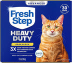 Fresh Step Advanced Heavy Duty Multi Cat Clumping Cat Litter with Febreze Freshness, Low Dust, Odor Control with Ammonia Block Tech, Compatible in Automatic Litter Boxes, 17.5 lb | Heavy Duty, Odor Control, 3X Odor-Eliminating Carbon, Ammonia Block Tec...
