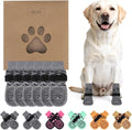 KOOLTAIL Anti Slip Dog Socks for Hot/Cold Pavement to Prevent Licking Paws, Paw Protector&Dog Boots with Grippers for Hardwood Floors,Traction Control No Twist Booties for Small Medium Large Dogs SM